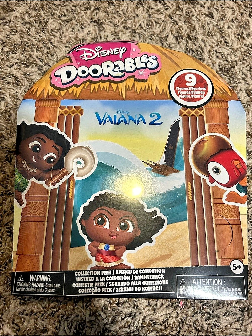 Disney Doorables Moana 2 Collection Peek 9-Figure Set